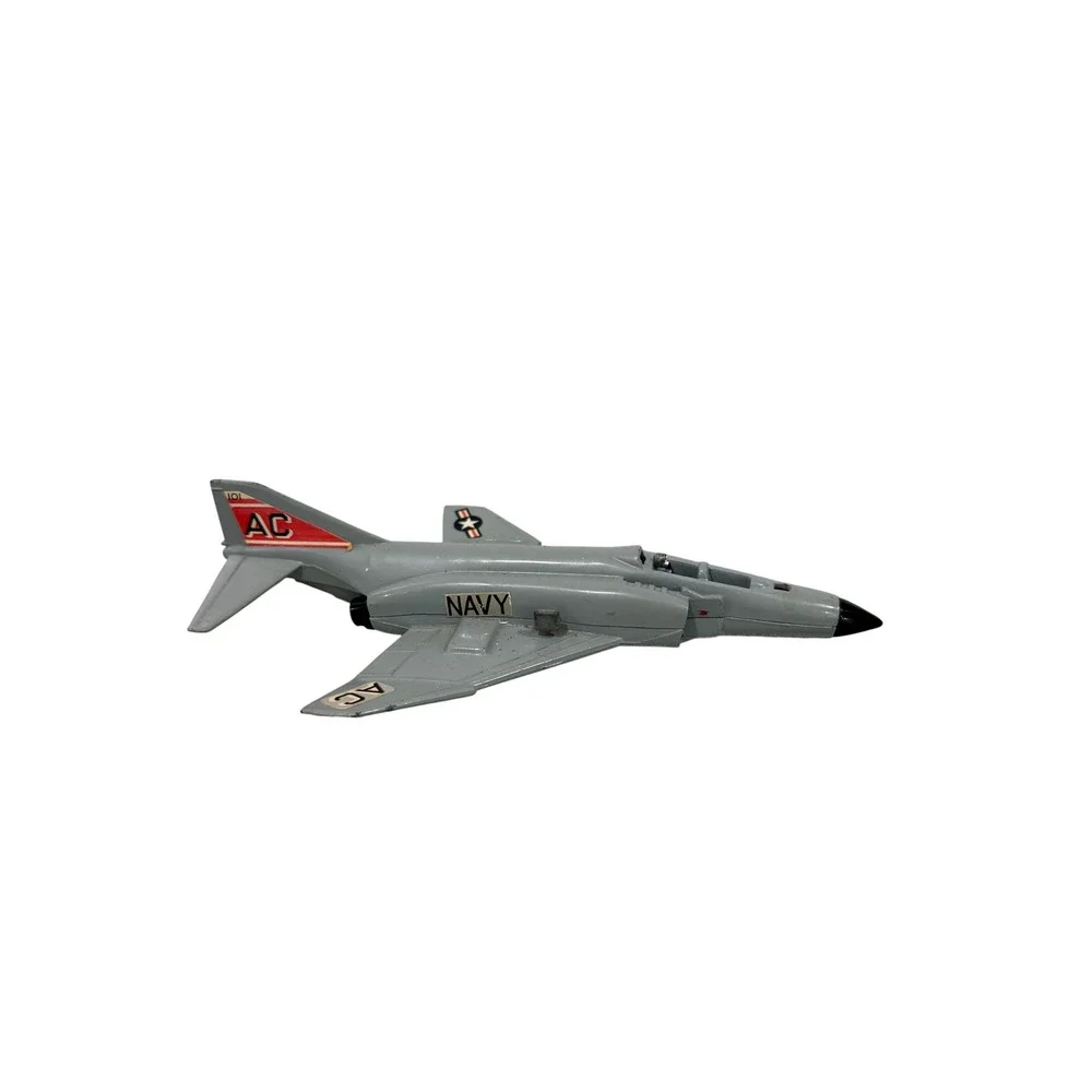 Vintage Dinky Toys Phantom‎ II F-4K Navy Jet Diecast Model Made in England Grey